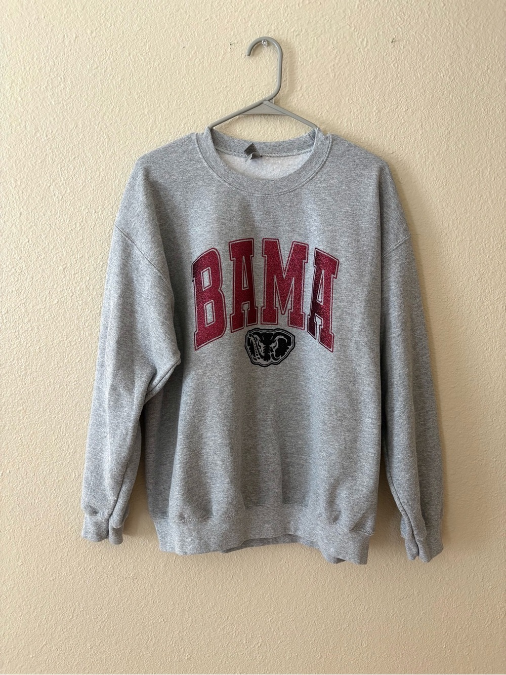 Collegiate Alabama Varsity-Style Crewneck Pullover Sweatshirt